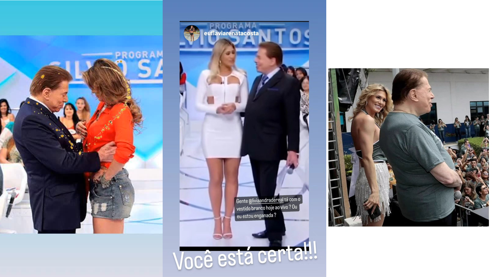 Lembranças com o apresentador que Lívia Andrade publicou em seus stories / Instagram/Lívia Andrade