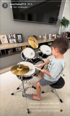 Léo, 4, é fruto do relacionamento de Murilo Huff com Marília Mendonça / Foto: Instagram/Murilo Huff