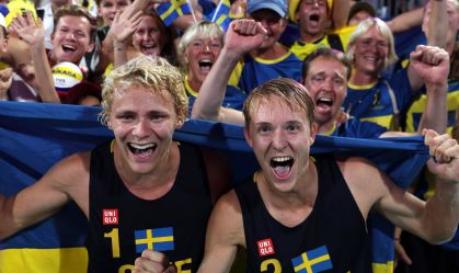 Vôlei de praia: algozes do Brasil conquistam ouro inédito para Suécia