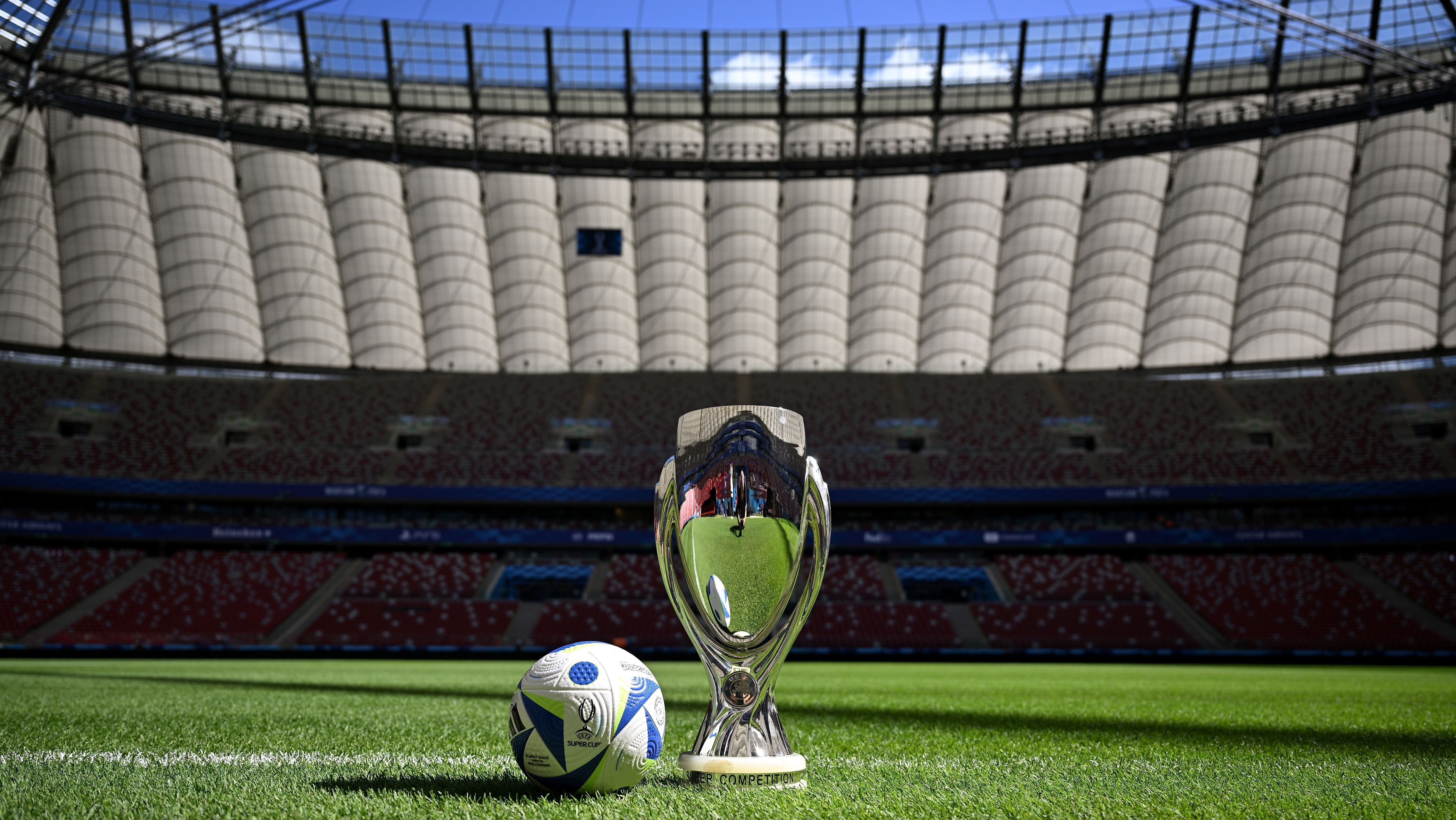 Estádio Nacional de Varsóvia recebe a final da Supercopa entre Real Madrid e Atalanta