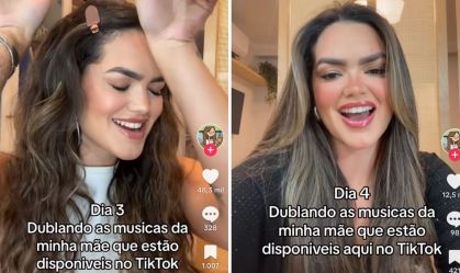 Suzanna Freitas, filha de Kelly Key, dubla hits da cantora no TikTok