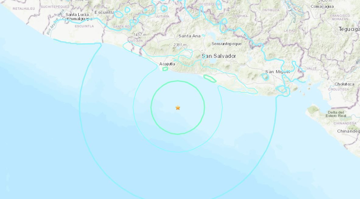 Terremoto atinge El Salvador