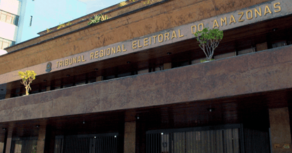 Fachada do Tribunal Regional Eleitoral do Amazonas (TRE-AM)