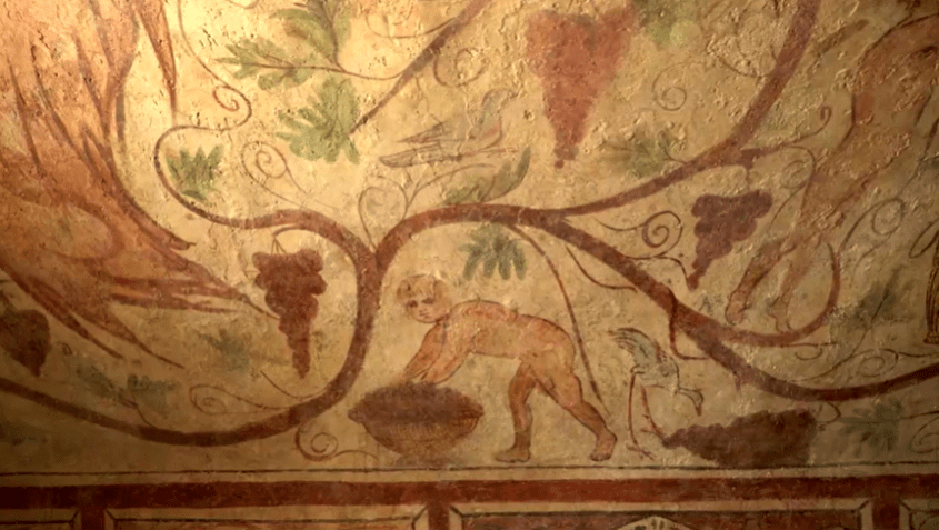 Arte em tumba encontrada em Israel • Reuters