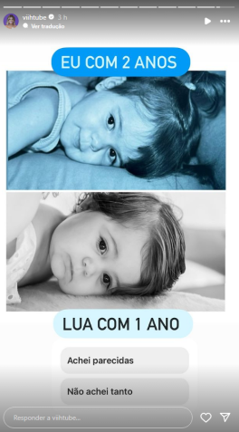 Viih Tube compara semelhança com a filha / Instagram/ Viih Tube