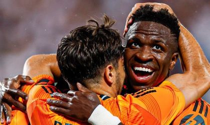 Vinicius Jr. em amistoso entre Real Madrid e Chelsea, realizado no dia 6 de agosto