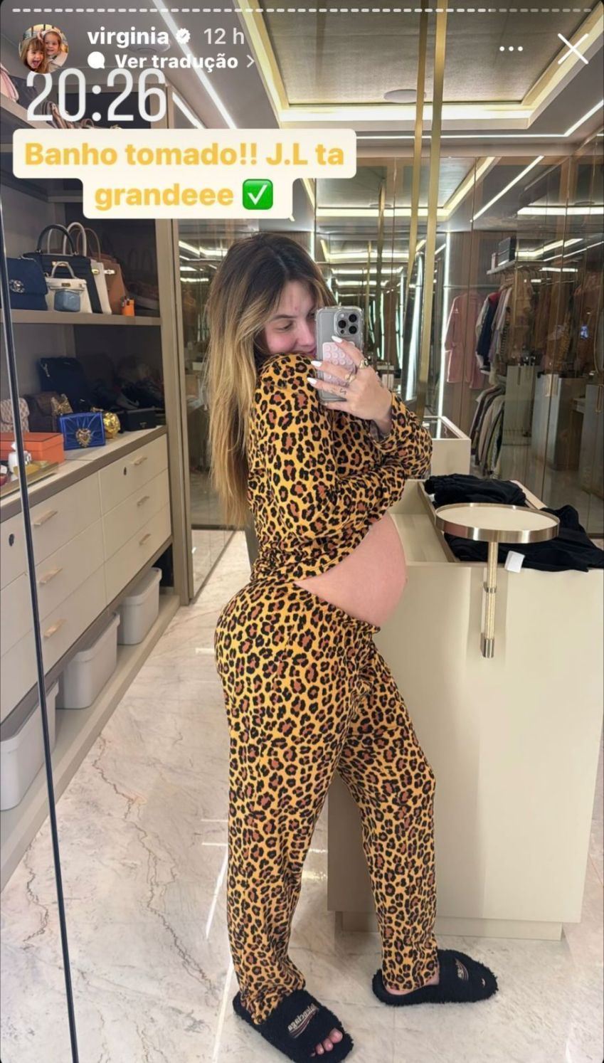 Influenciadora mostrou evolução de sua barriga nas redes / Instagram/Virginia Fonseca