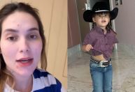 Filha de Virginia, Maria Alice diz que é "tio Leandro" ao usar look country