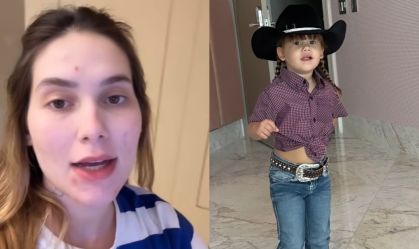 Virginia usou música de Leandro e Leonardo ao mostrar a filha vestida de country