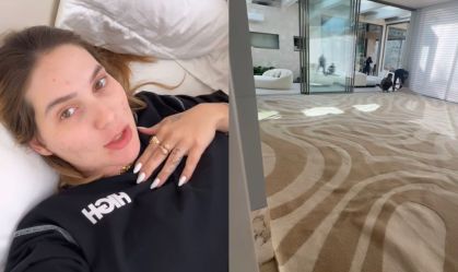 Virginia se mudou com a família para o novo endereço na última semana