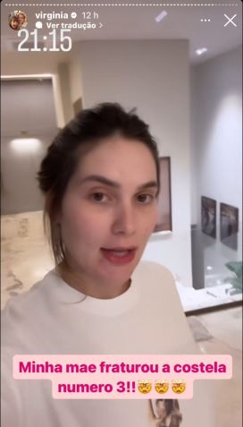 Virginia Fonseca contou aos seguidores sobre fratura na costela de sua mãe / Instagram/Virginia Fonseca