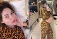 Virginia mostra evolução da barriga aos 8 meses de gestação