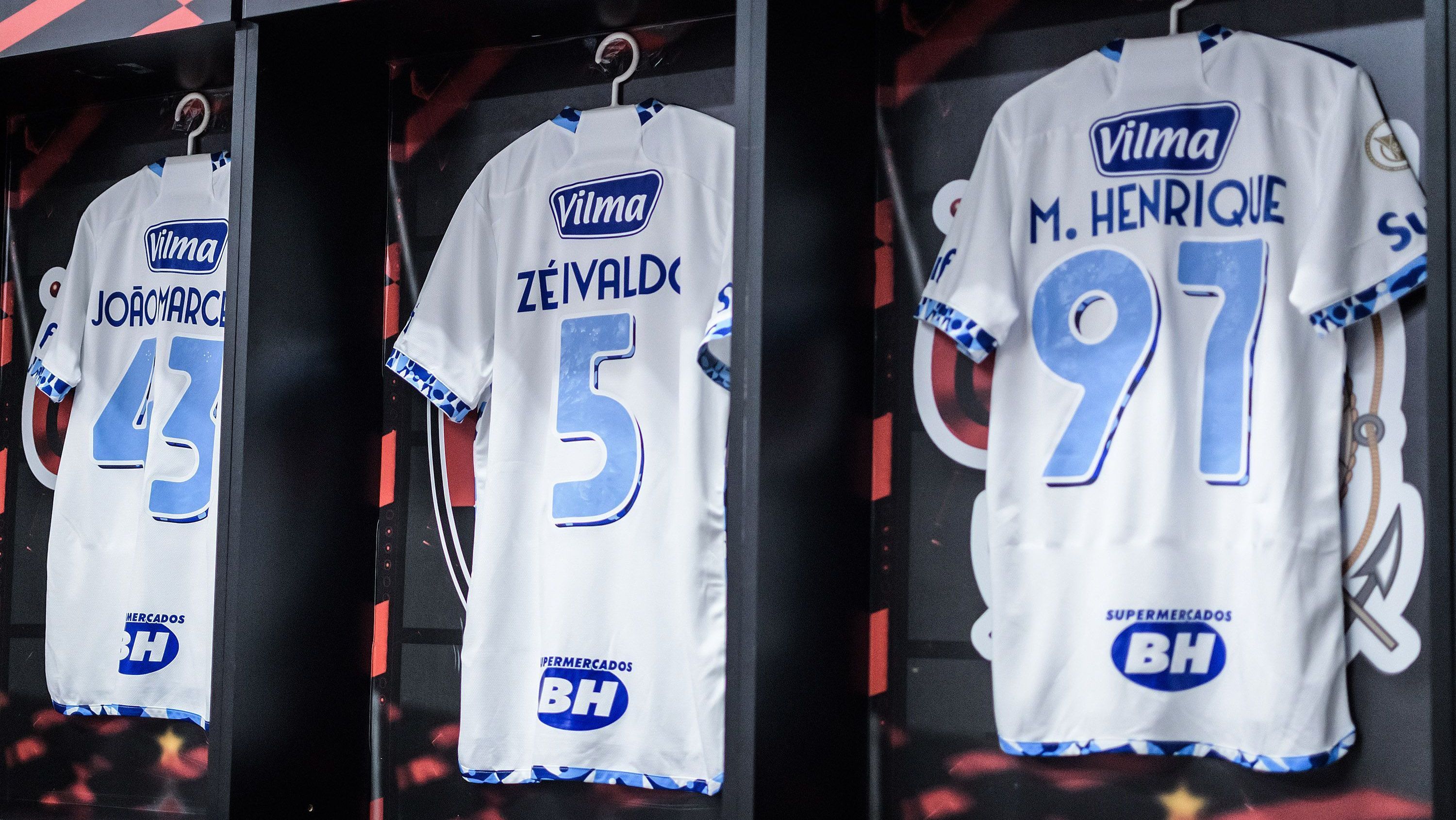 Vestiário do Cruzeiro no Barradão, em Salvador