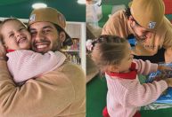 Zé Felipe mostra evento de Dia dos Pais na escola da caçula: 