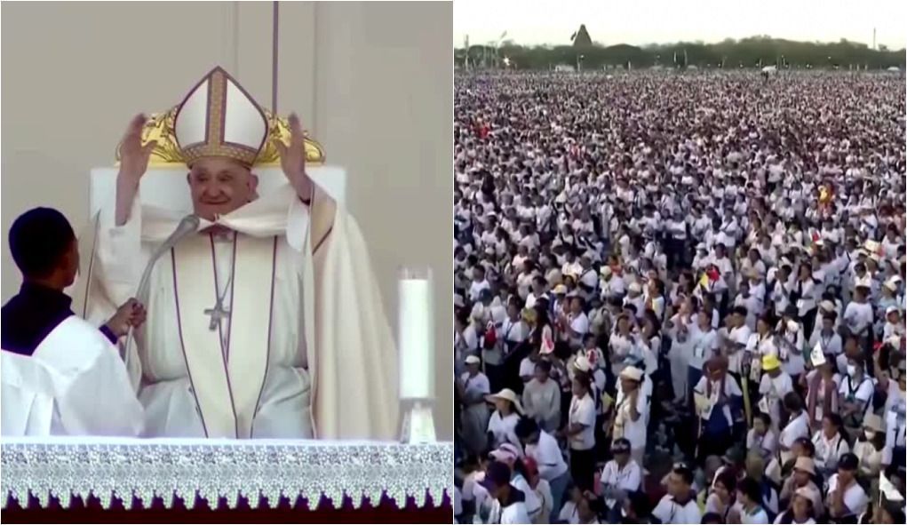 Papa Francisco reza missa para 600 mil pessoas no Timor Leste