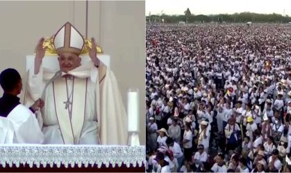 Vídeo: papa Francisco reza missa para 600 mil pessoas no Timor Leste