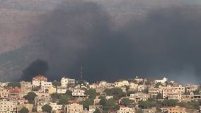 Heavy smoke rises in southern Lebanon following Israeli strike