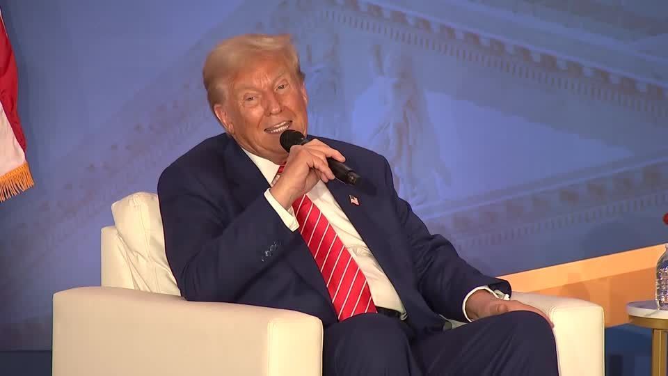 Trump calls Harris 'defective' at Moms for Liberty meeting