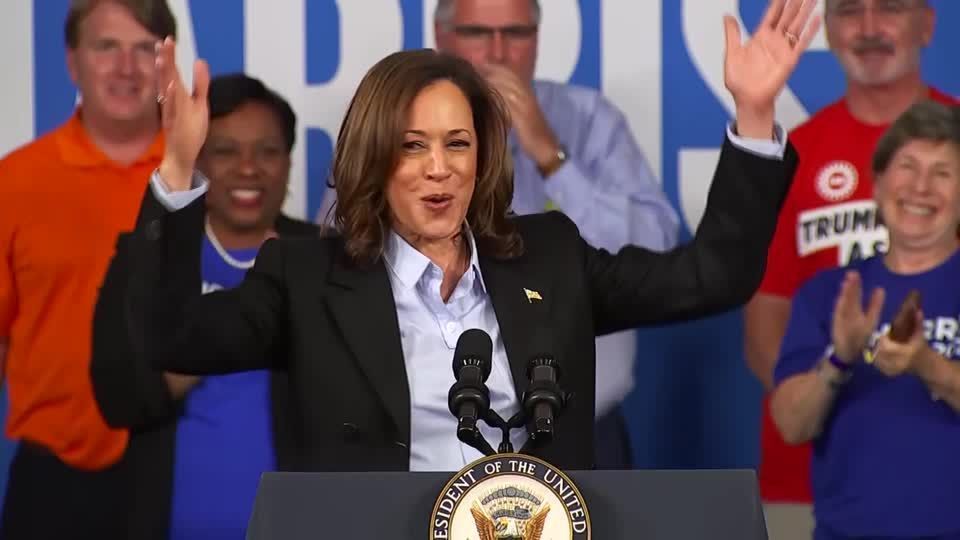 Harris delivers pro-union message at Labor Day event in Detroit