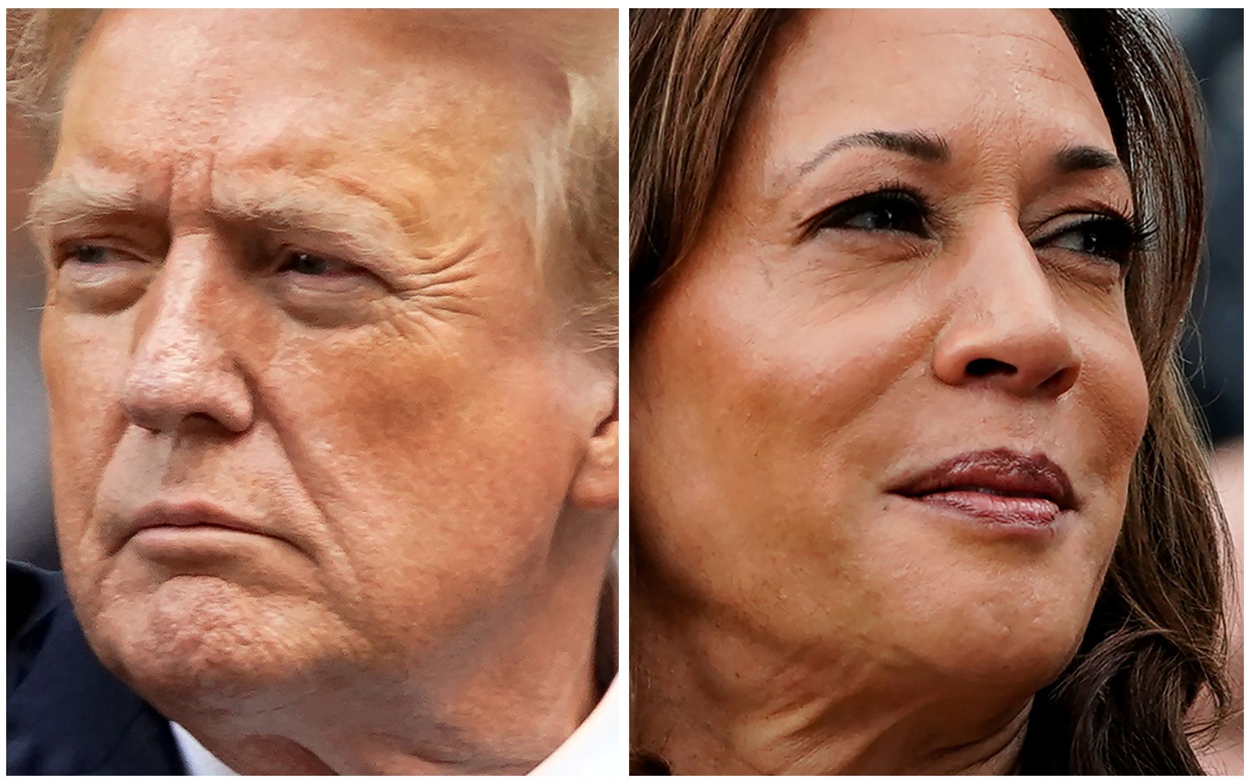 Donald Trump e Kamala Harris