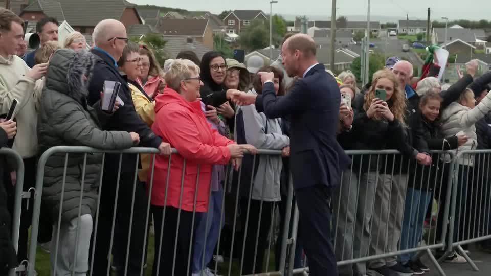 Britain's Prince William visits Wales day after wife's chemotherapy announcement