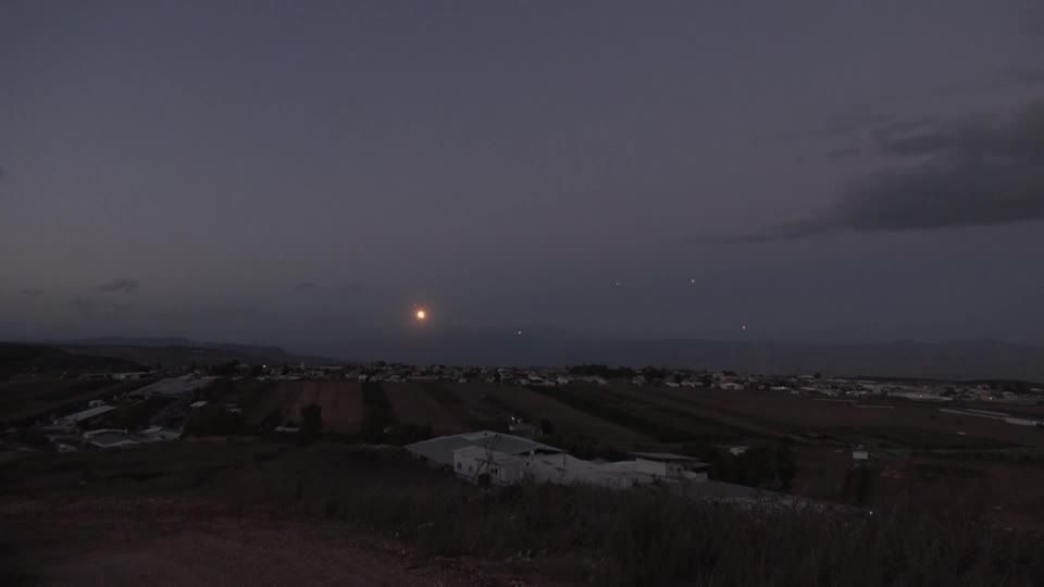 Israel's Iron Dome intercepts rockets near Israel-Lebanon border