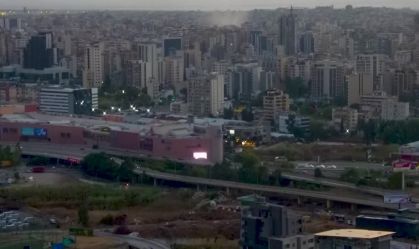 Fumaça cobre Beirute após Israel atacar capital libanesa
