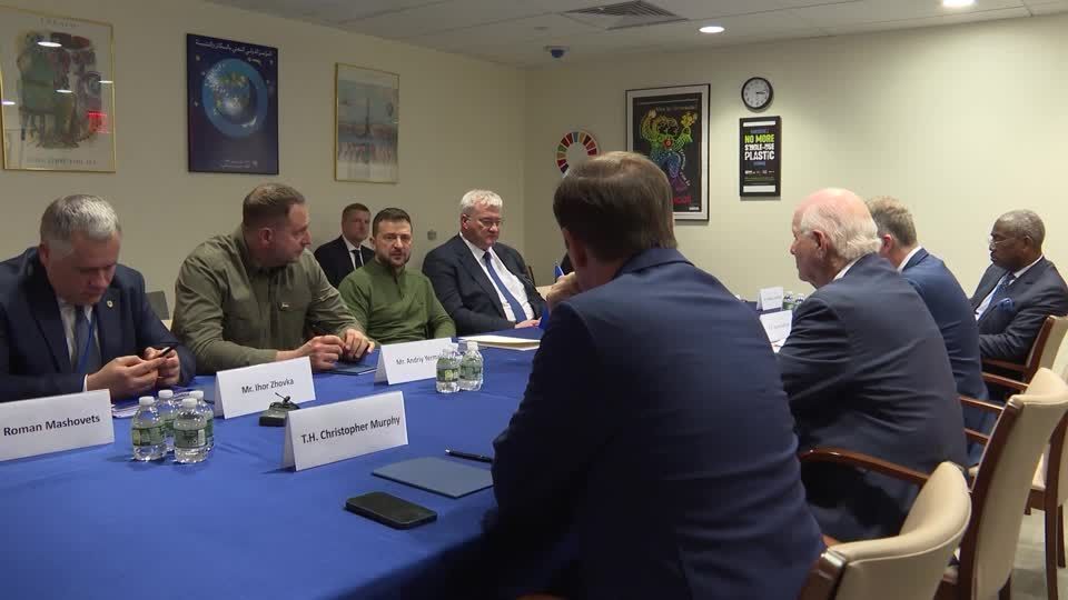 Zelensky se reúne com parlamentares dos EUA durante Assembleia Geral da ONU