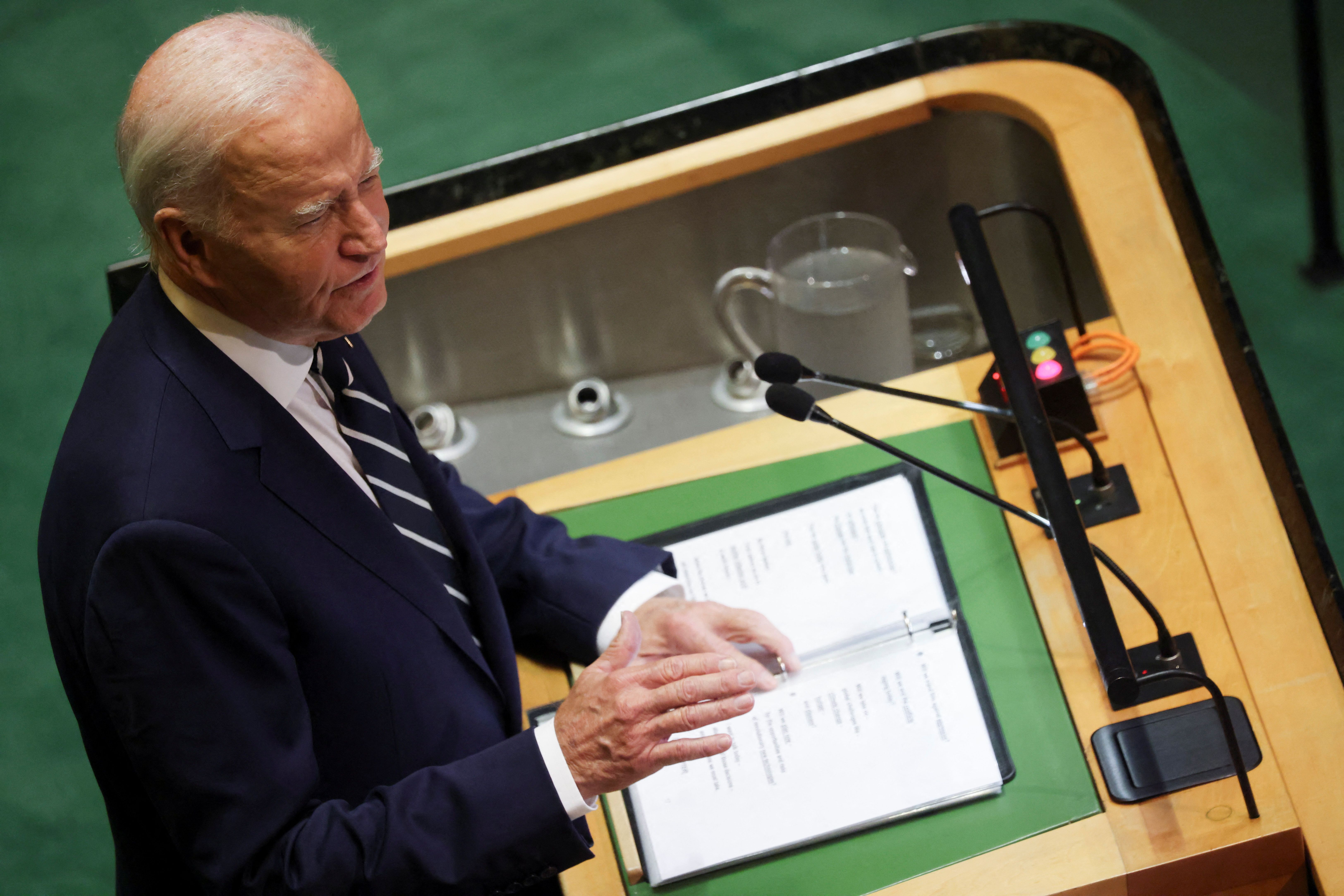 Presidente dos EUA, Joe Biden, discursa na Assembleia Geral da ONU