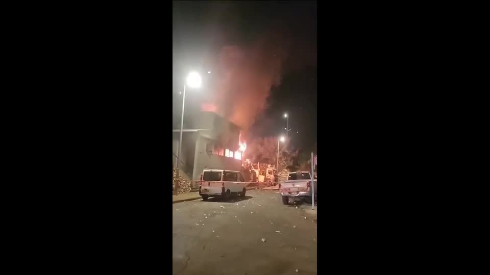 Paramedics rush to burned home hit in intensified Hezbollah rocket fire