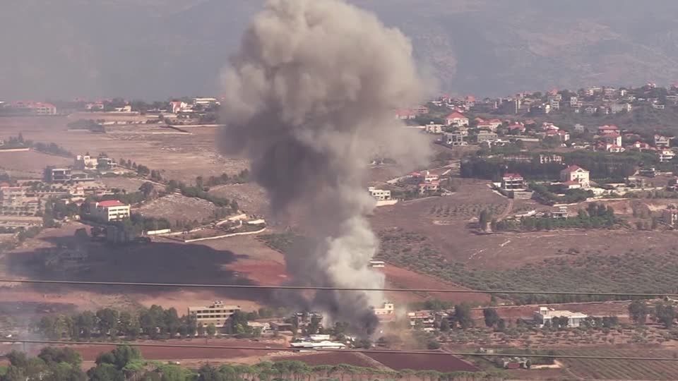 Cloud of smoke rises over Lebanon's Khiam village after Israeli strikes