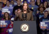 Kamala Harris ataca Trump durante comício em Las Vegas