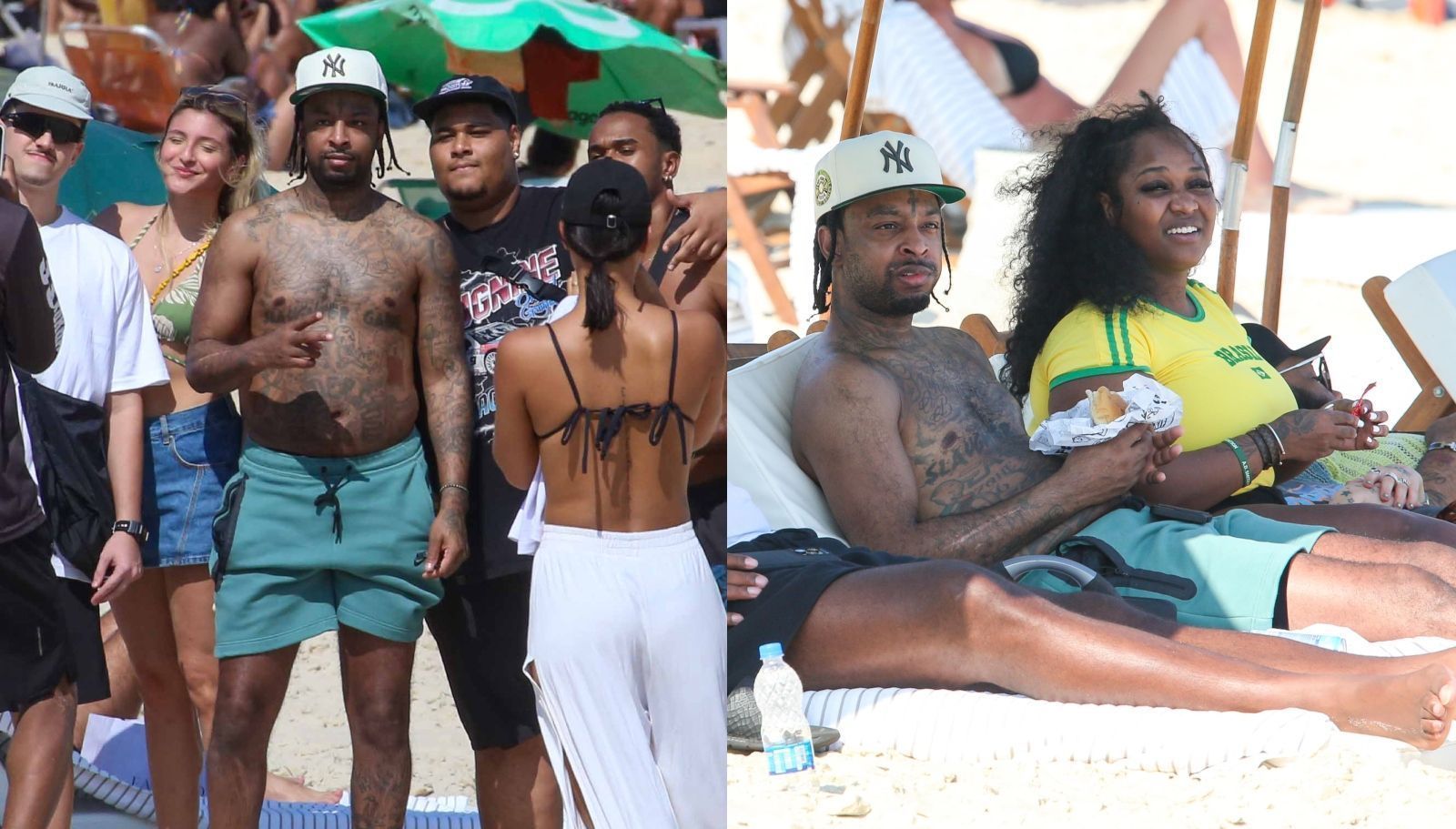 Atração do Rock in Rio, rapper 21 Savage curte praia um dia antes