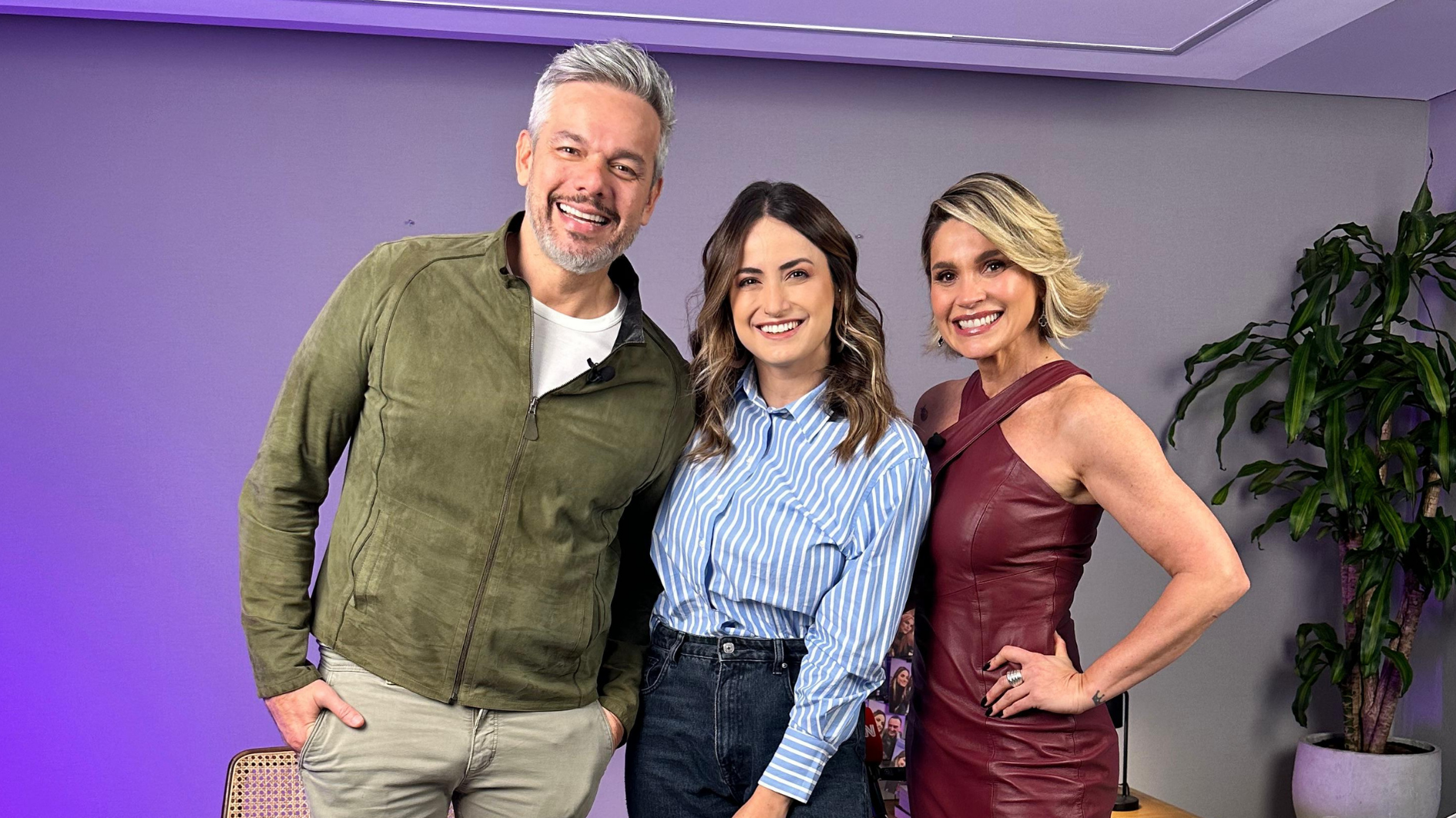 Otaviano Costa, Mari Palma e Flávia Alessandra