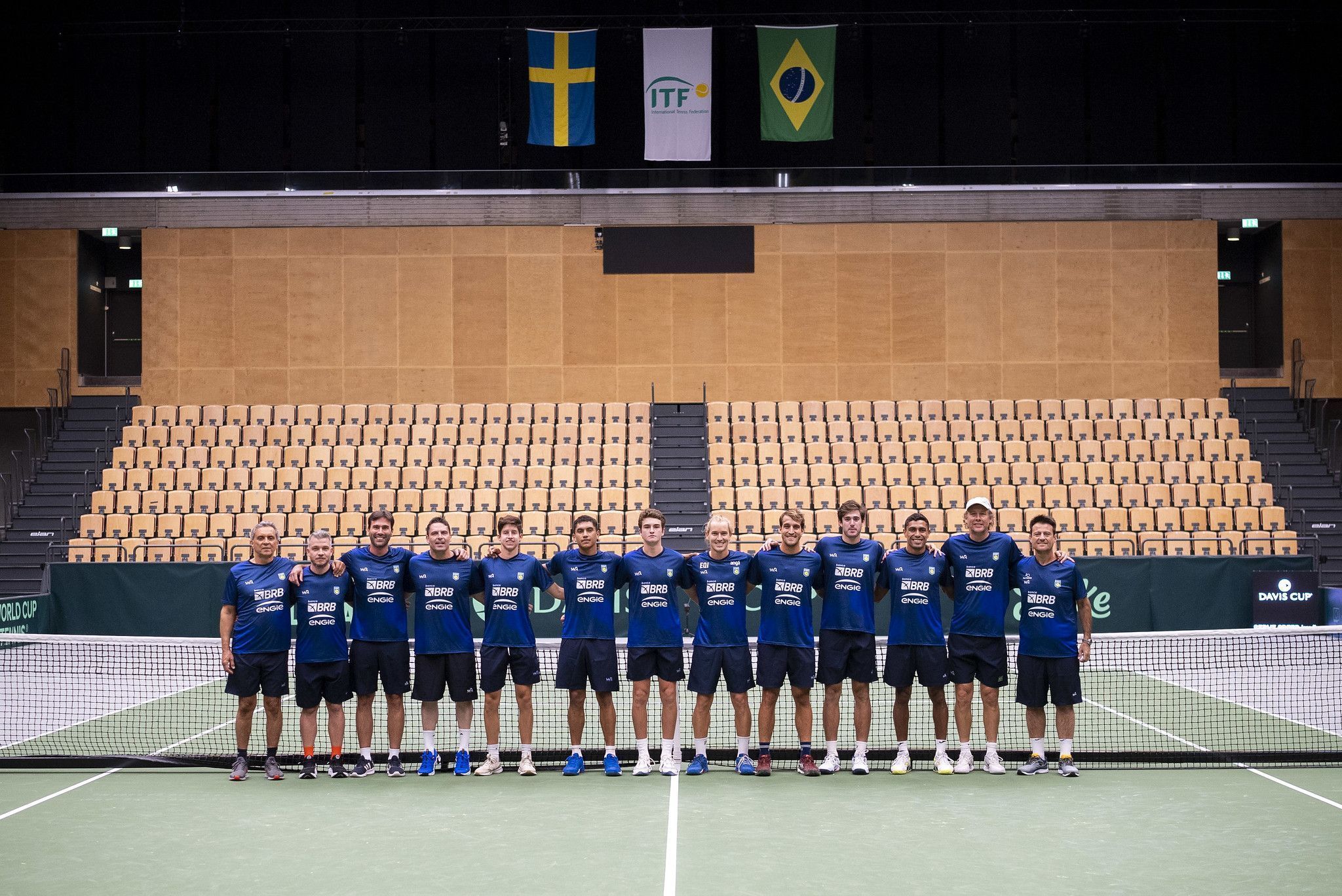 Equipe Brasileira nas fases preliminares da Copa Davis • Foto: Green Filmes/CBT