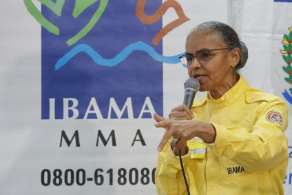 A ministra do Meio Ambiente, Marina Silva