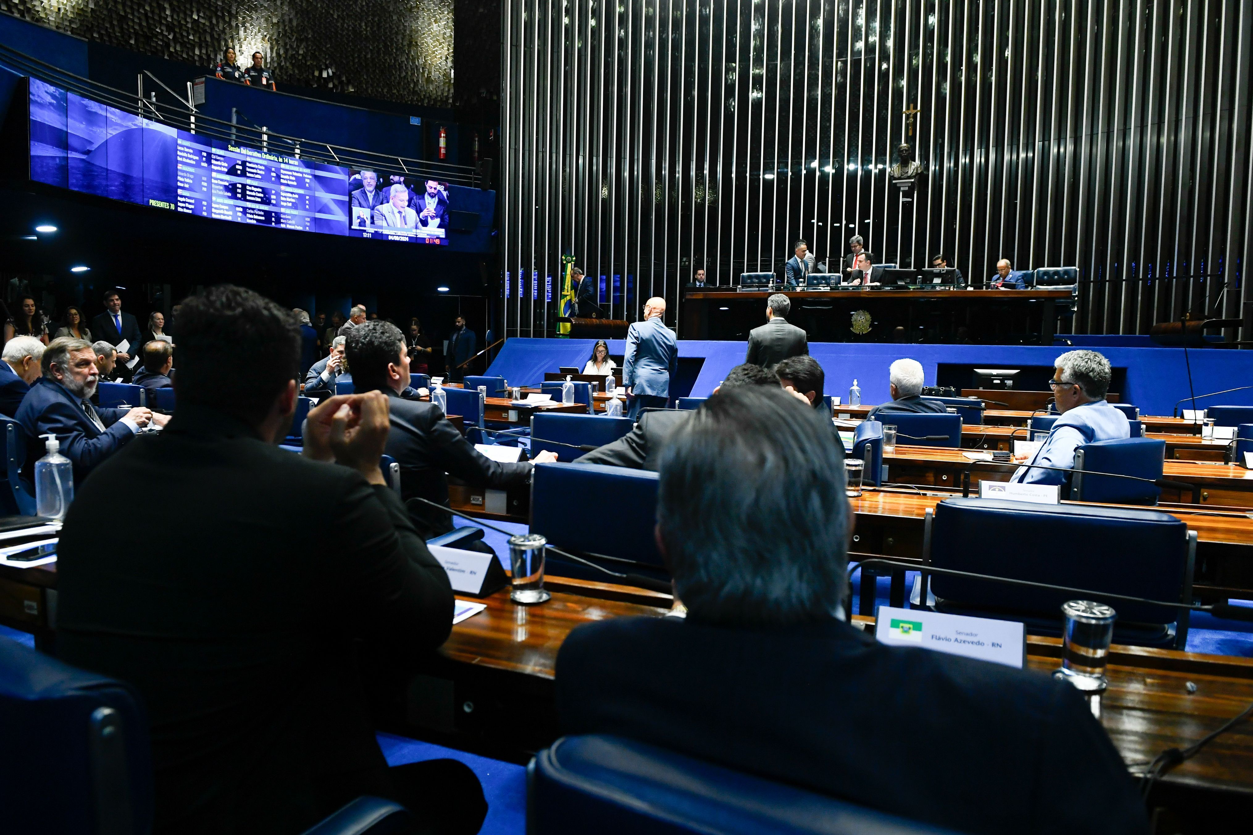 Sessão plenária do Senado