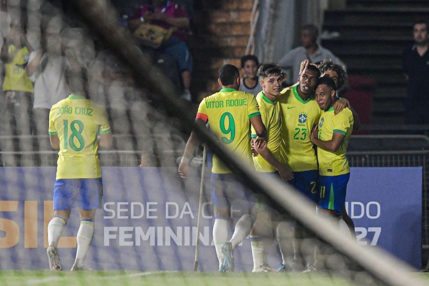 Amistoso Sub-20 entre Brasil e México • Foto: Staff Images / CBF