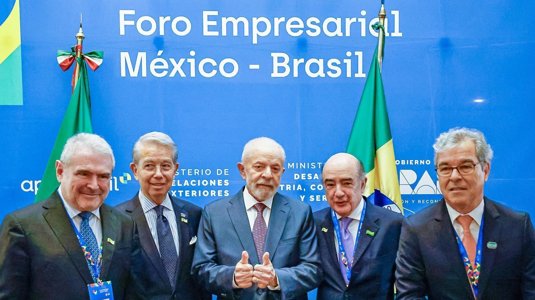 Presidente da República, Luiz Inácio Lula da Silva, durante a abertura do Seminário Empresarial México-Brasil. Cidade do México - México.