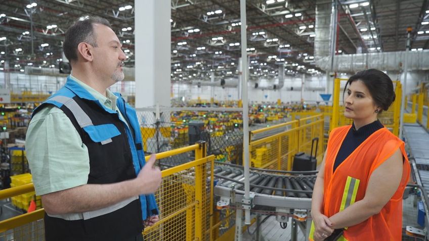 Felipe Moraes, diretor de logística da Amazon no Brasil, comenta que empresa investiu em tecnologia depois da pandemia, diante do aumento da demanda. • Kleberth Nina / CNN Brasil