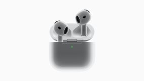 O AirPods 4 apresentam um novo sensor de força na haste para reproduzir ou pausar mídia e silenciar ou encerrar chamadas com um toque rápido