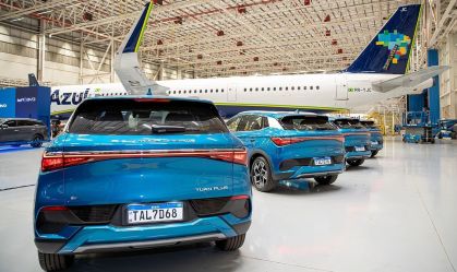 BYD e Azul fazem parceria para transporte VIP em aeroportos
