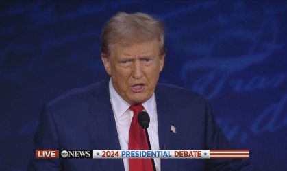 Trump defende decisão de apoiar proibição de aborto na Flórida durante debate