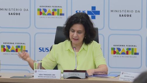 A ministra da Saúde, Nísia Trindade
