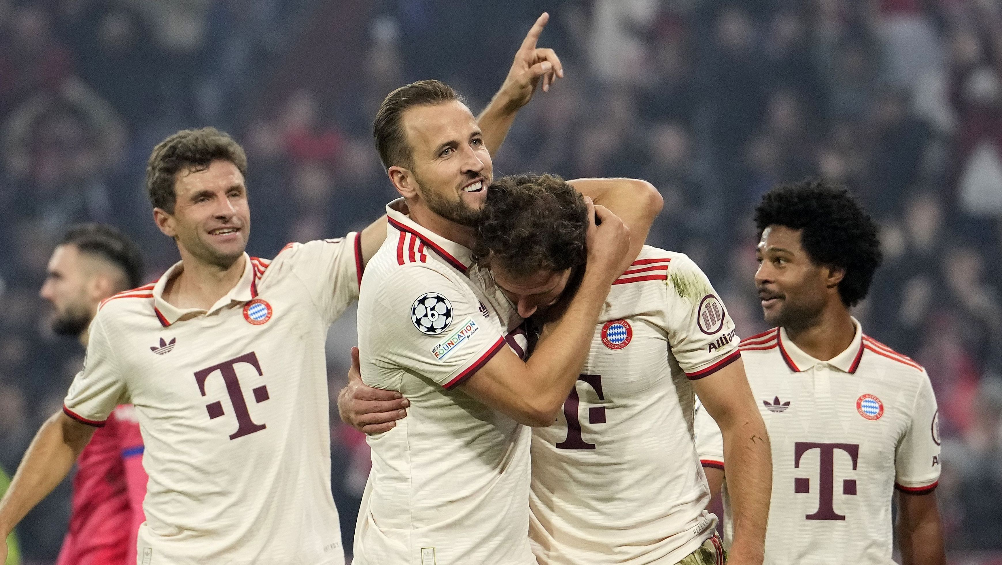 Bayern durante goleada contra Dinamo Zagreb, por 9 a 2, na Champions League