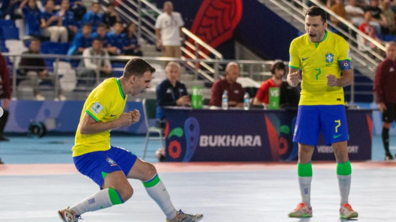 Brasil goleou Cuba na estreia da Copa do Mundo de Futsal, 10 a 0