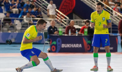 Brasil aplica 10 a 0 em estreia da Copa do Mundo de Futsal