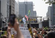 Ataques a Moraes, Nunes x Marçal e aceno de Tarcísio: veja o que marcou o ato com Bolsonaro em SP
