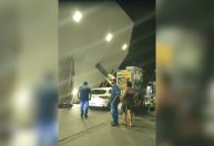 Vídeo: estrutura de posto de gasolina desaba no Rio de Janeiro