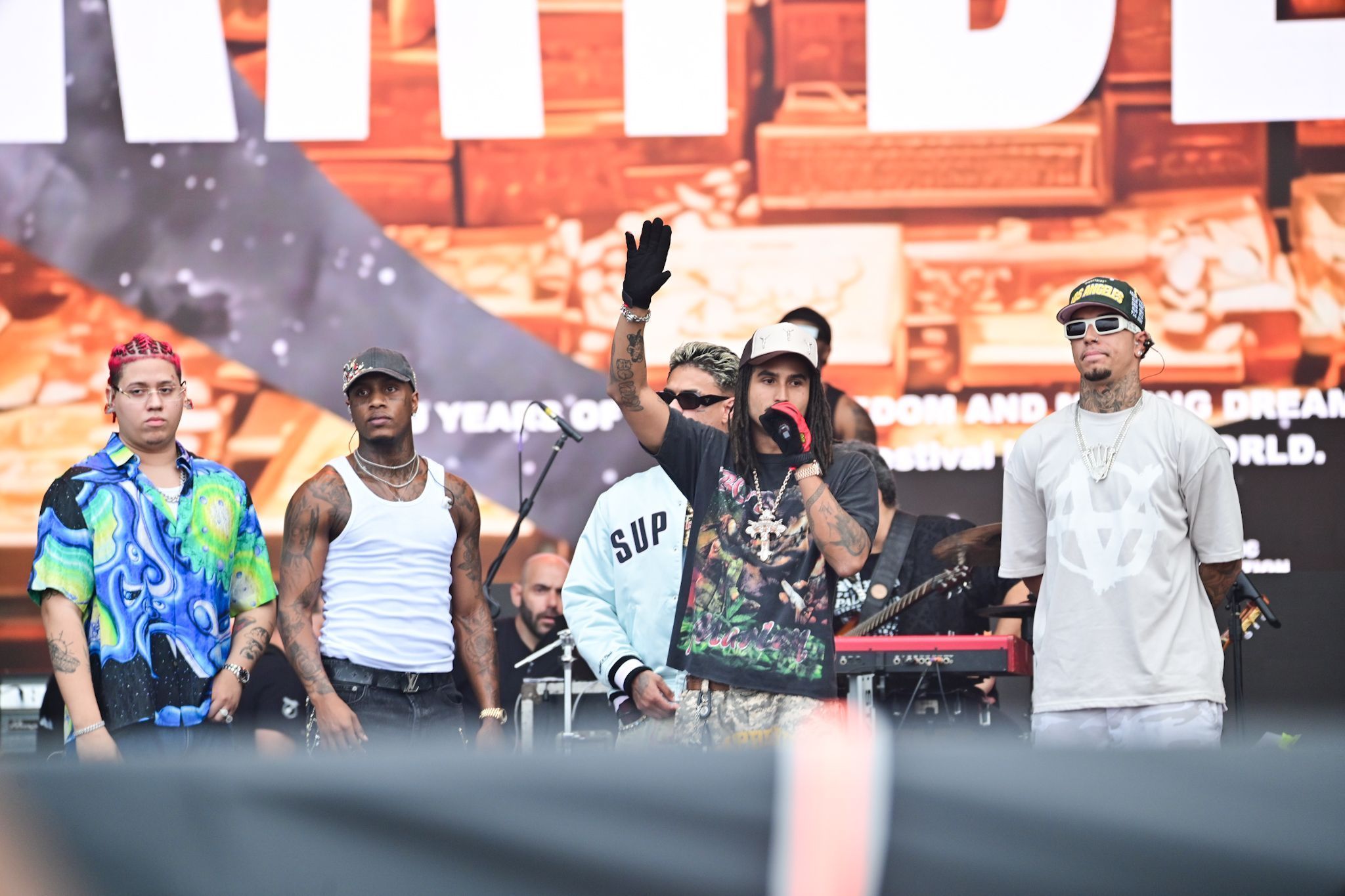 Show Para Sempre Trap no Palco Mundo do Rock in Rio atrasou uma hora e meia para começar no sábado (21) • Leo Franco / AgNews